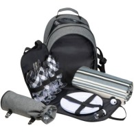 Picnic backpack for 4 people, including picnic blanket