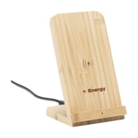 Bamboo stand with 10W wireless charging