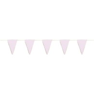 PASTEL PINK AND GOLD SCALLOPED PENNANT GARLAND 3M