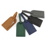 Large luggage tag with PU or rPET flap