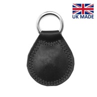 Round key ring in PU, rPET or leather