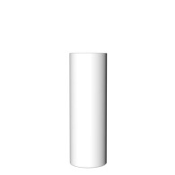 Long Lime white opaque glass tube