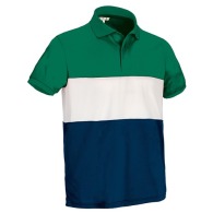 3-colour short-sleeved polo shirt