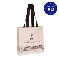EU gusseted organic cotton bag