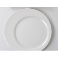 Dinner plate with rim