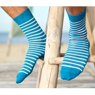 Recycled marine plastic socks