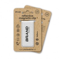 Reflective magnetic clip