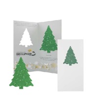 Greeting card with fir seeded paper - spruce seeds - Spruce - grass paper 4/0-c