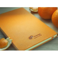 A5 notebook in scented imitation leather
