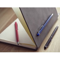 A5 imitation leather notebook with pen