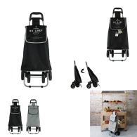 chariot shopping 4 roues polyester, 2-fois assorti