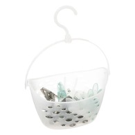 Pince linge x24 panier, transparent