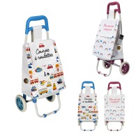 chariot shopping pvc enfant, 2-fois assorti