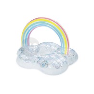 Bouée géante gonflable étoile avec arc en ciel