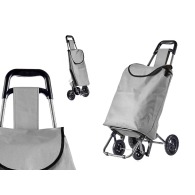 chariot à provisions gris clair