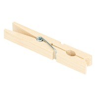 Pince linge x96 bois, marron