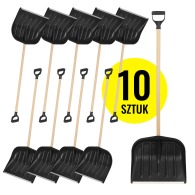 Set of 10 Snow Shovels for Snow Removal