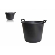 Seau rond avec poignées 110 litres noir
