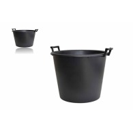 Seau rond avec poignées 110 litres noir