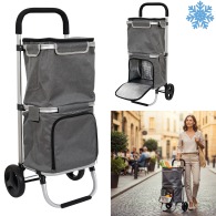 aluminum cooler cart with 2 compartments