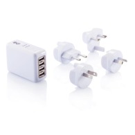 Travel adapter with 4 usb ports