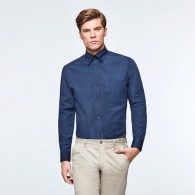 AIFOS L/S - Long sleeve shirt with classic button down collar and heart pocket
