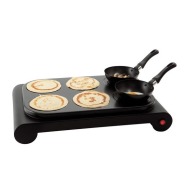 3 in 1 appliance: wok, crepe maker and grill for 6 people