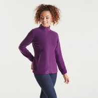 ARTIC WOMAN - Fleece jacket with lined stand-up collar and tone-on-tone reinforced lining