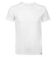 ATF LEON - Men's round neck T-shirt made in France - White