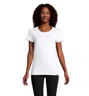 ATF LOLA - Women's round neck t-shirt made in France - White