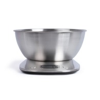 Stainless steel kitchen scale with bowl