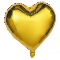 MYLAR HEART BALLOON PINK GOLD