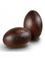 Old school rugby ball in genuine leather