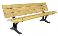 Garden bench 6 wooden slats