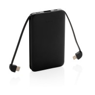 5000 mah battery backup with integrated cable