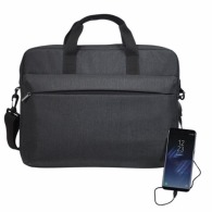 Computer bag with powerbank satchlink