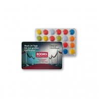Event blister pack, chocolate lozenges