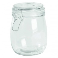 Clicky glass jar, approx. 750 ml