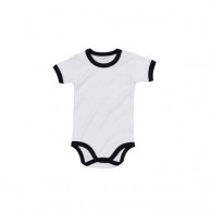 Contrasting baby bodysuit - BABY RINGER BODYSUIT