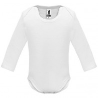 Baby bodysuit long sleeves in single jersey HONEY L/S (White)