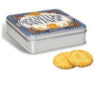 Square box with pure butter cakes