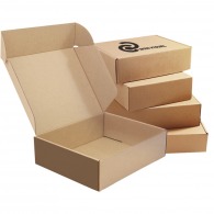 Kraft shipping box 24x19x2cm