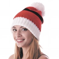 RED KNITTED CHRISTMAS HAT