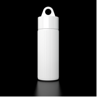 2-piece ribbed bottle in bio-based plastic