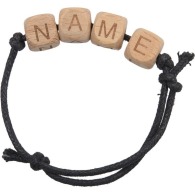 Wooden alphabet bracelet 