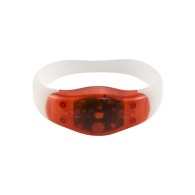 Silicone and plastic bracelet