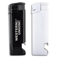 Piezo lighter with bottle opener