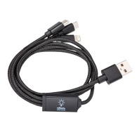 3-in-1 charging cable with REEVES-HAMPTON light