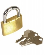 Keyed padlock gm 37 x 11 x 57 mm
