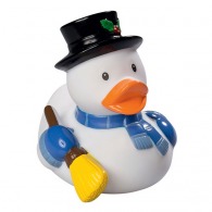 Duck winter snowman